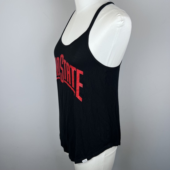 Like New-Pink Victoria Secret OHIO STATE Black&Red Scoop Neck Low Back Tank XS - Picture 11 of 16